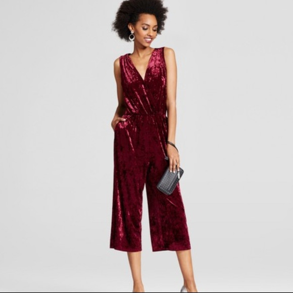 target velvet jumpsuit